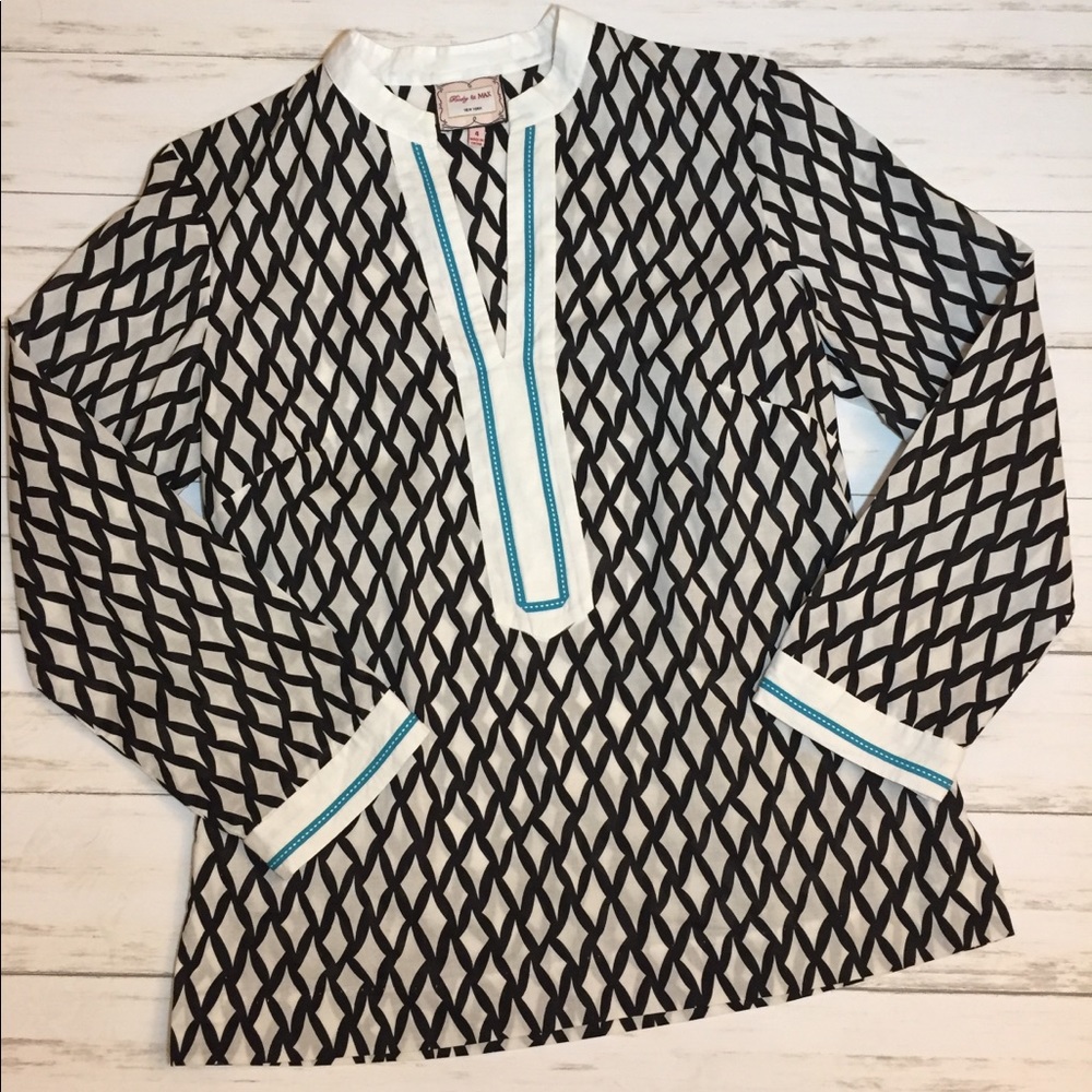 Becky & Max Black and White Tunic